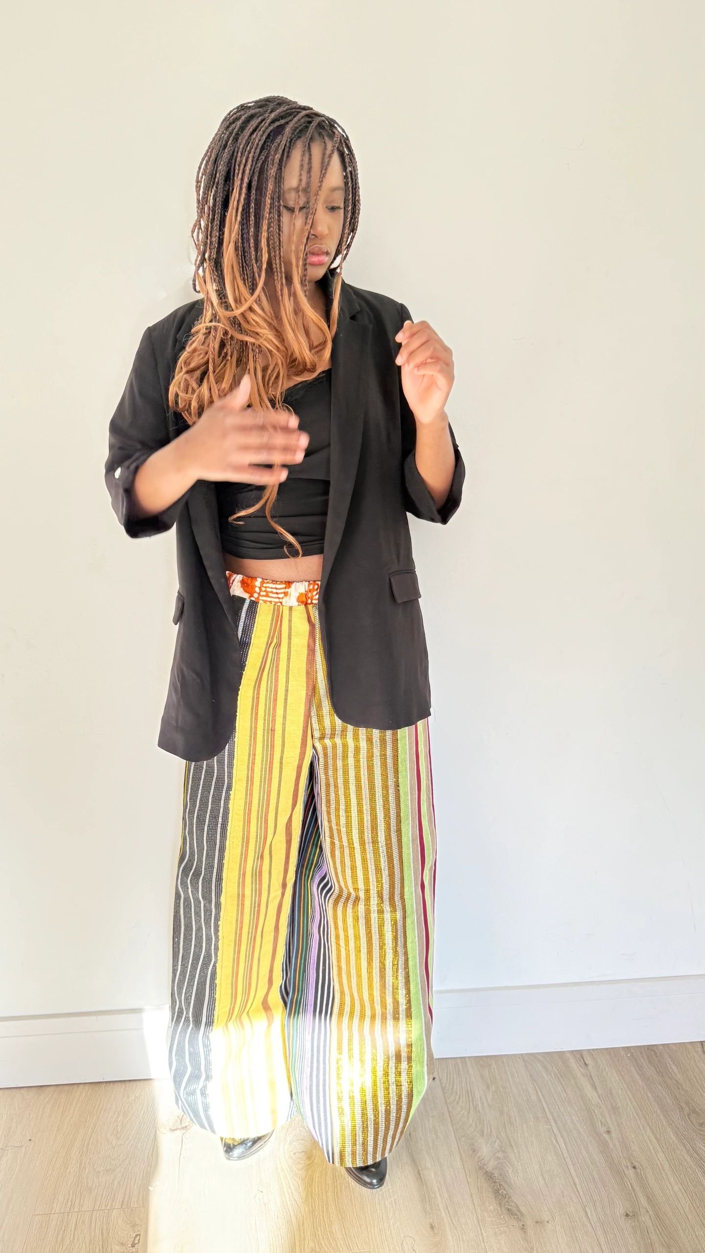 Aso Oke Collage Pant - Image 3