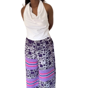 Adire and Aso Oke Strip Pant