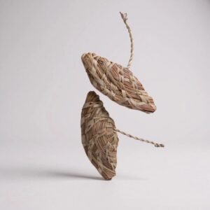 Natural Raffia Earring