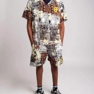 Multi Prints Vintage Short Set