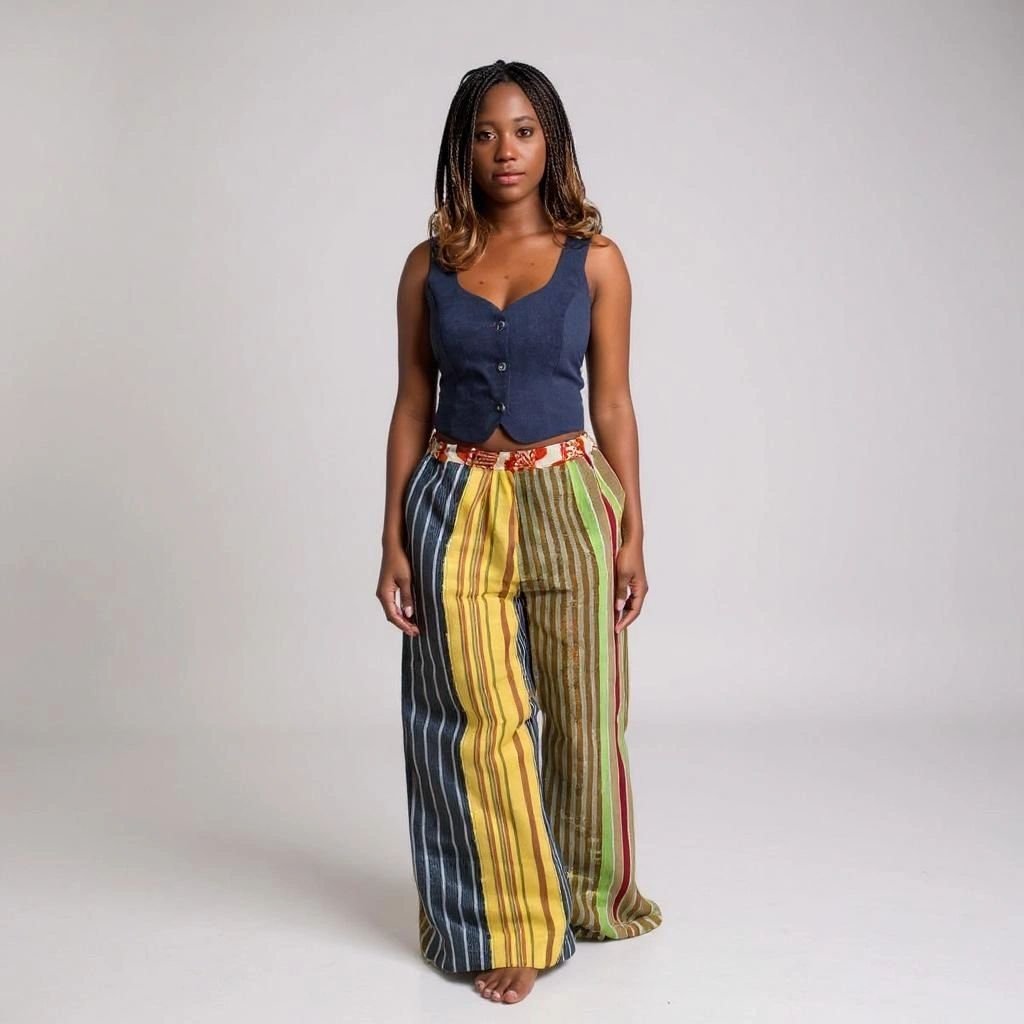 Aso Oke Collage Pant