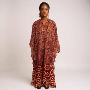 Versatile 2-Piece Crepe Adire Set