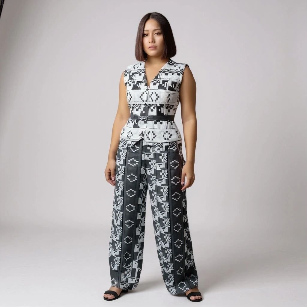 Akwete Waistcoat & Pant Set