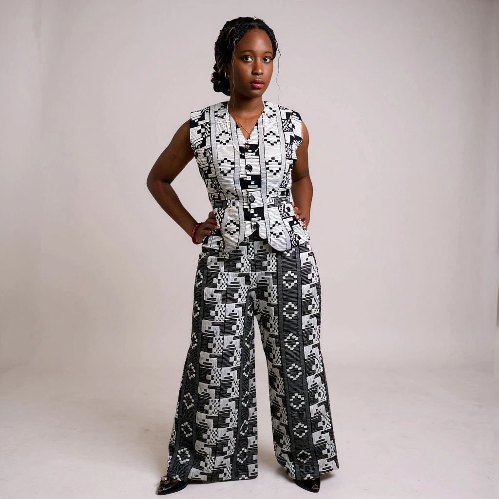 Akwete Waistcoat & Pant Set - Image 3