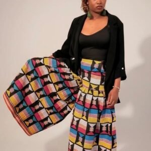Adaora Akwete Wide-Leg Statement Pants