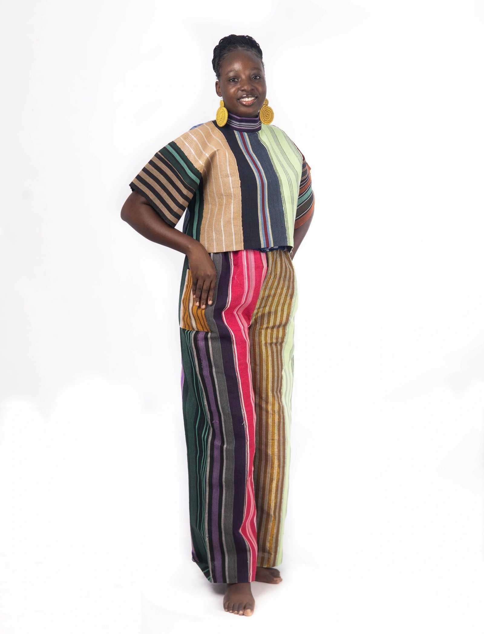 Aso Oke Collage Top - Image 5