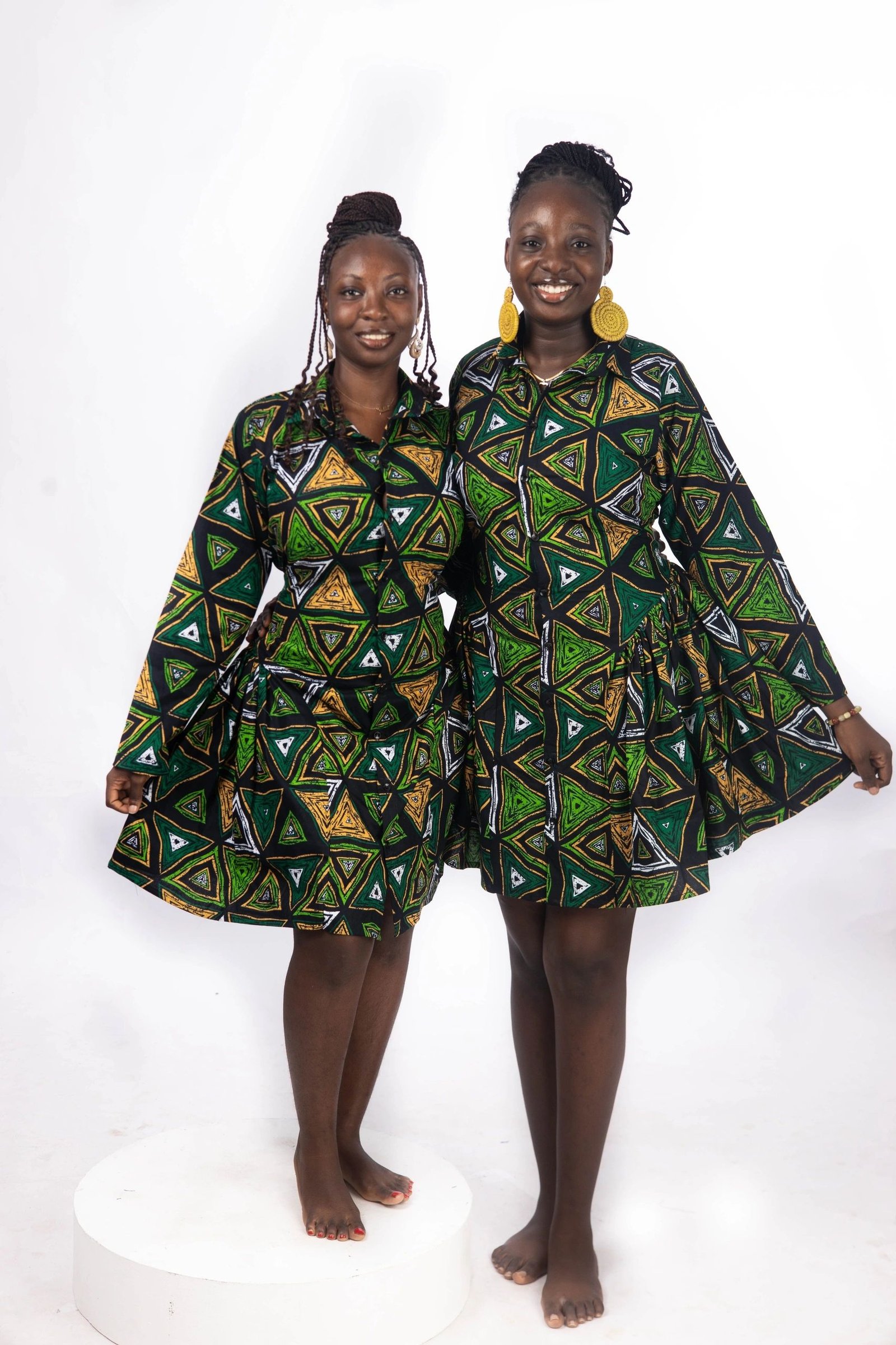 Ankara Dress with Side Ruffles - Image 6