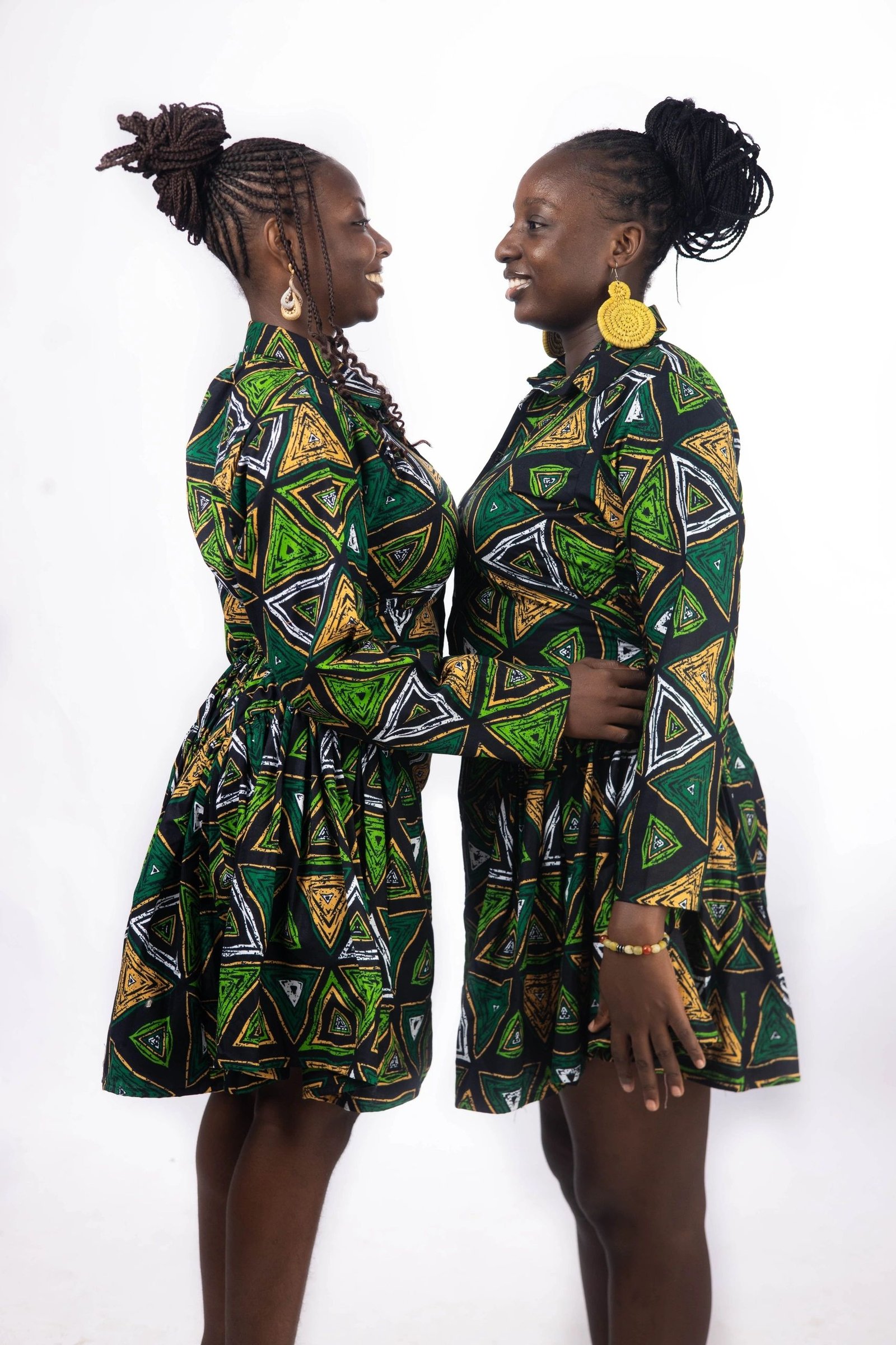 Ankara Dress with Side Ruffles - Image 5