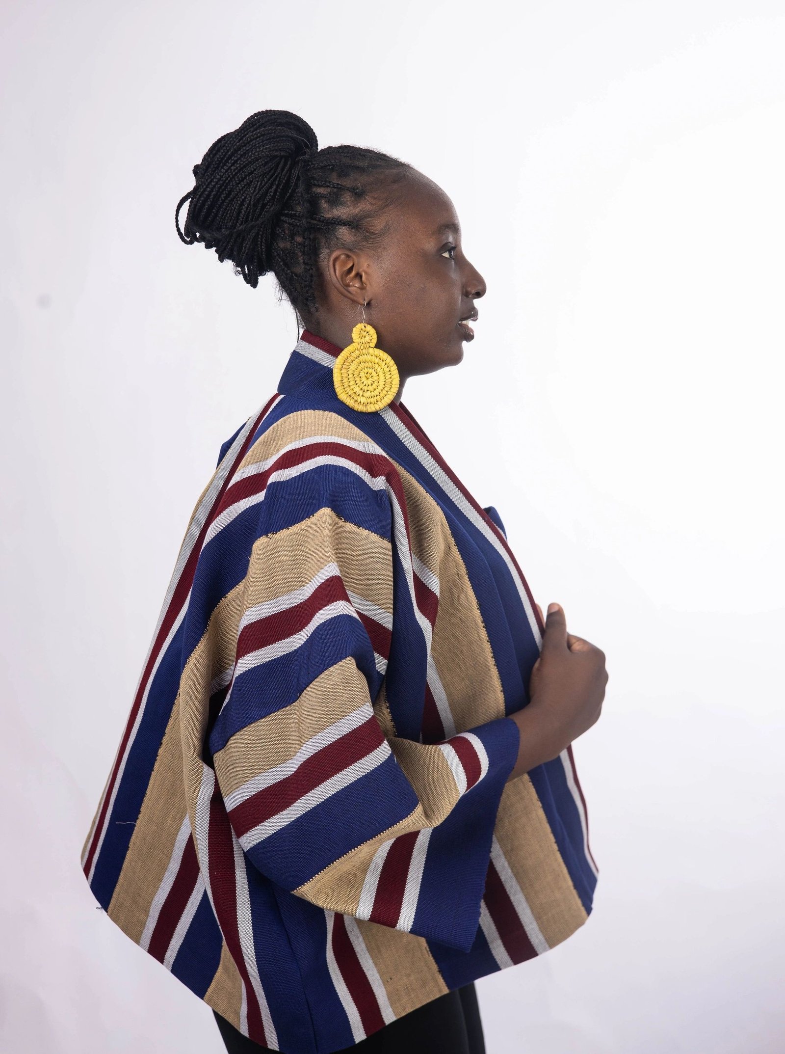 Aso Oke Jacket and Crop Top - Image 3