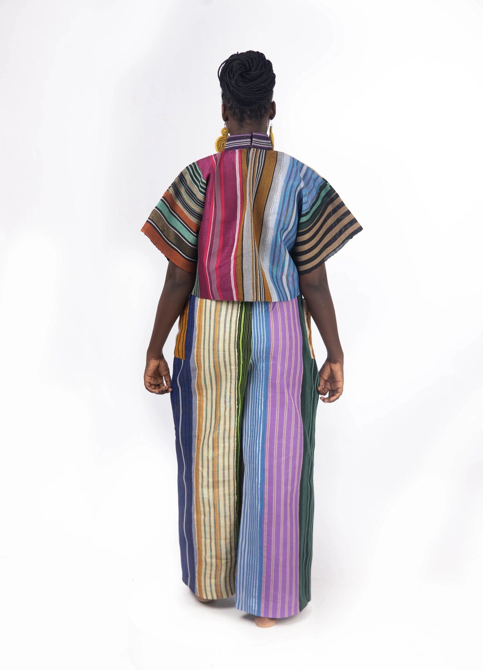 Aso Oke Collage Top - Image 3