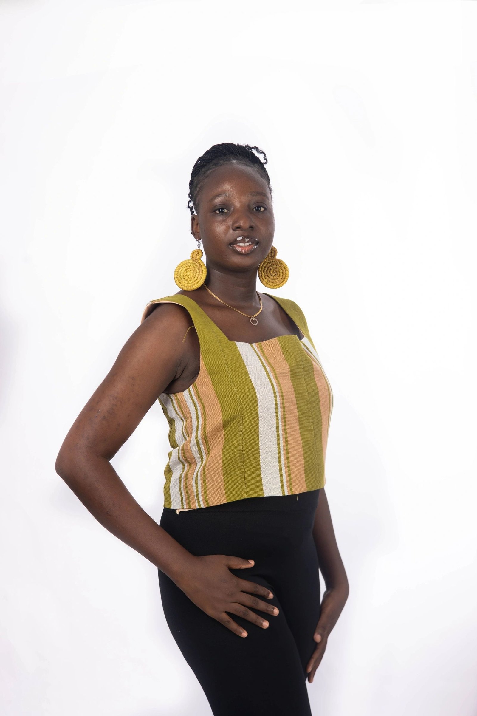 Aso Oke Jacket and Crop Top - Image 5