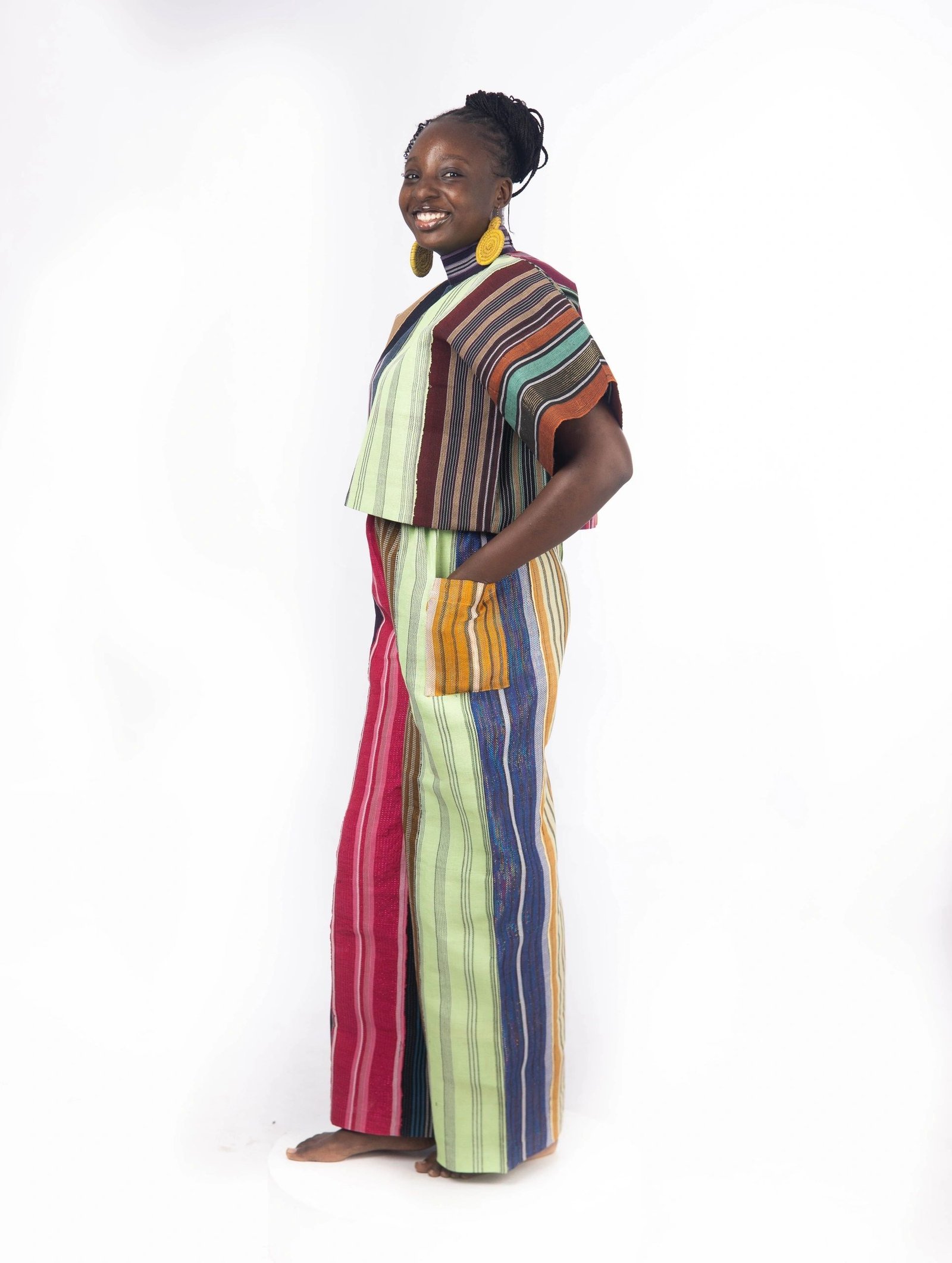 Aso Oke Collage Top - Image 4