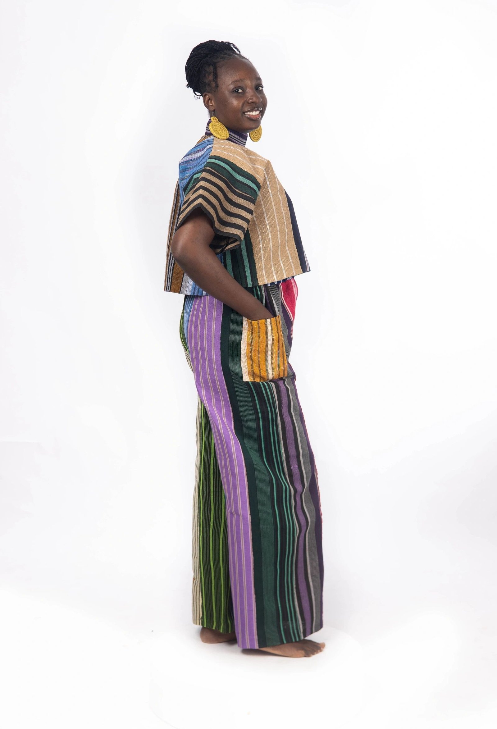 Aso Oke Collage Top - Image 6