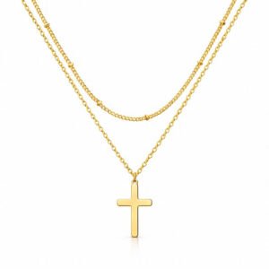 Golden Grace Cross Necklace