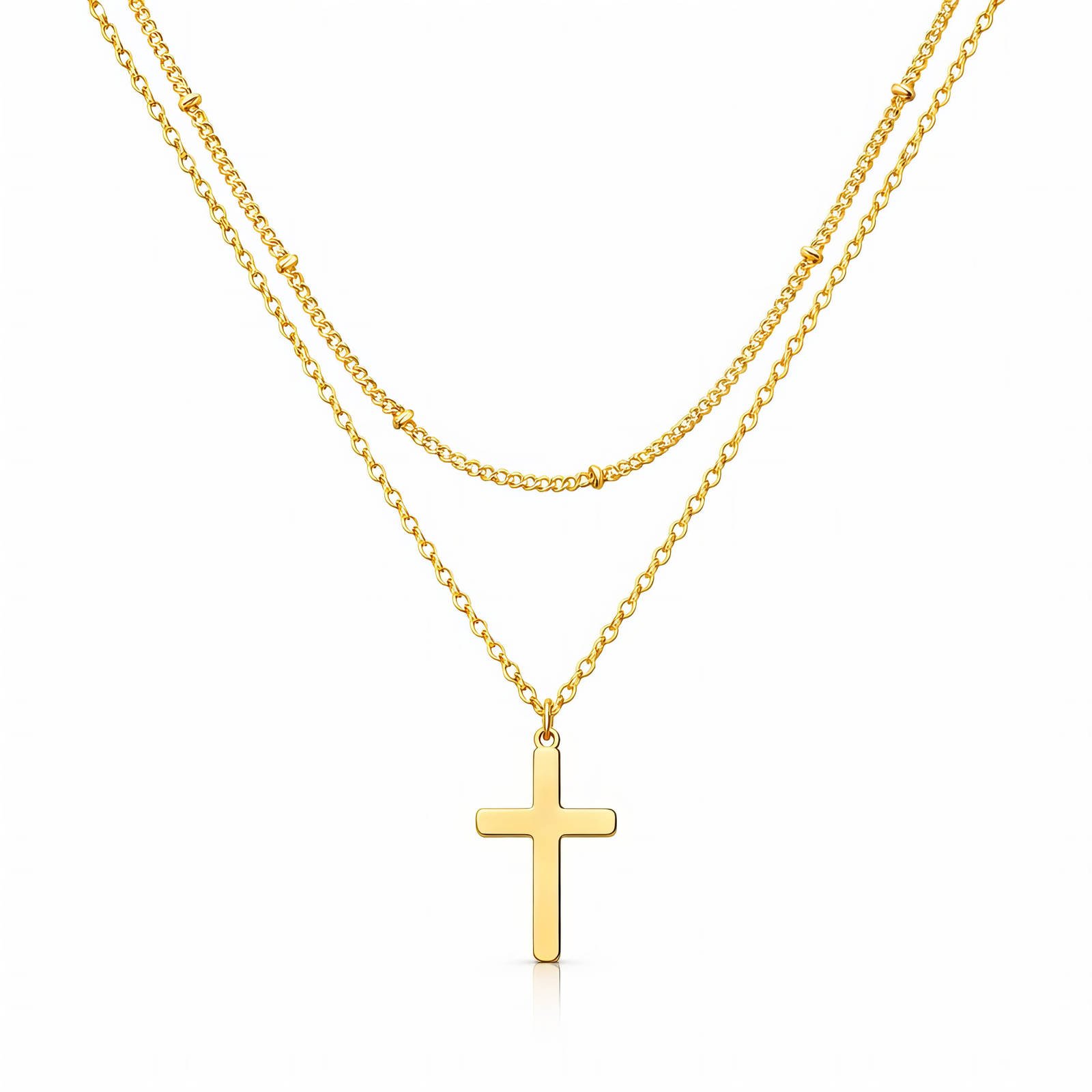 Golden Grace Cross Necklace