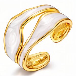 Ivory Wave Adjustable Ring