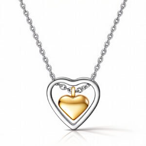 Two Hearts Together Necklace